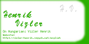 henrik vizler business card